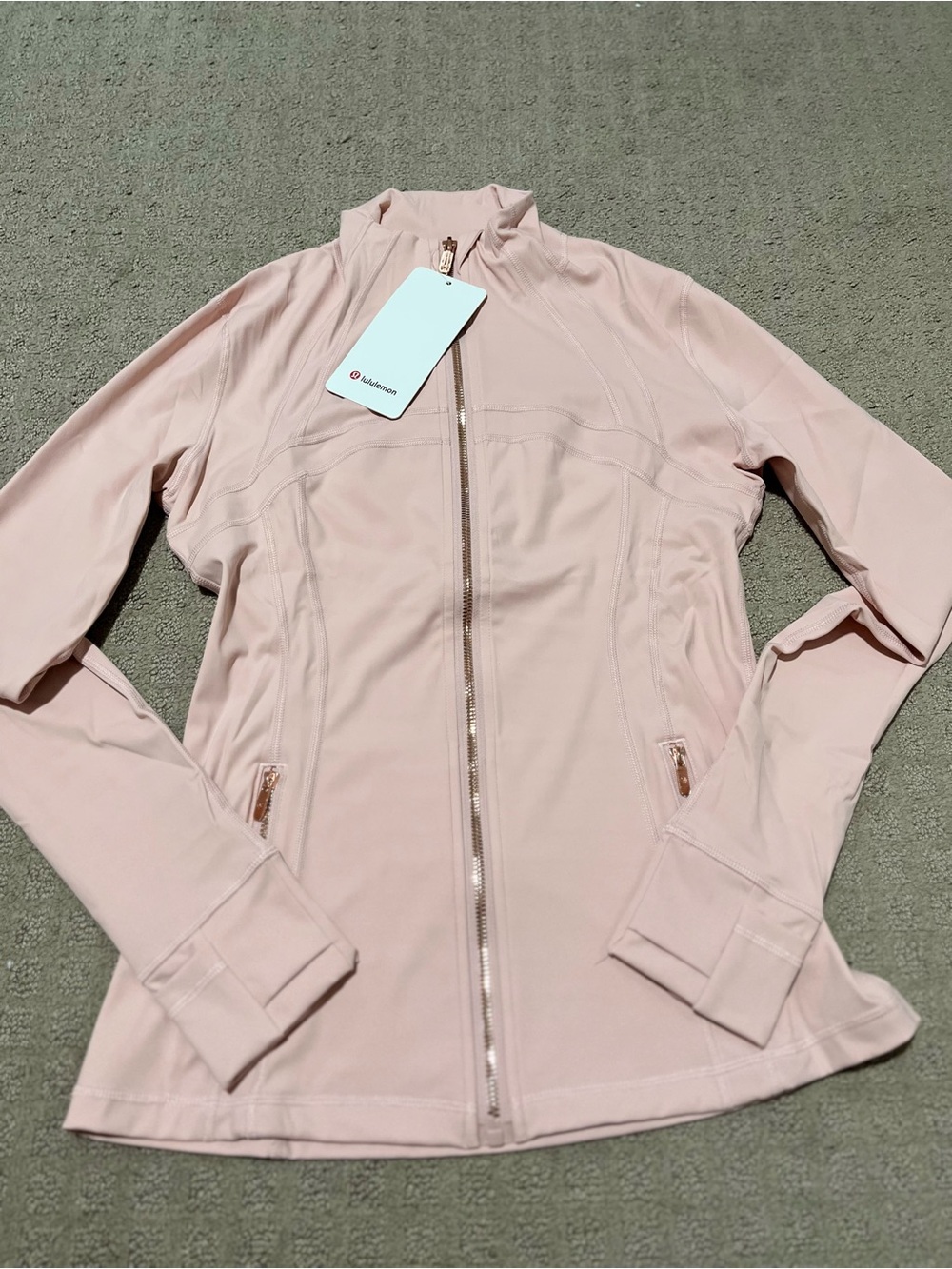 lululemon athletica Blush Pink Full-Zip Athletic Jacket